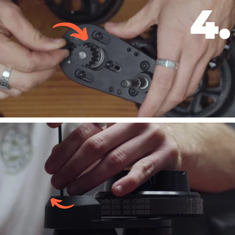 Photo de réassemblage de roue